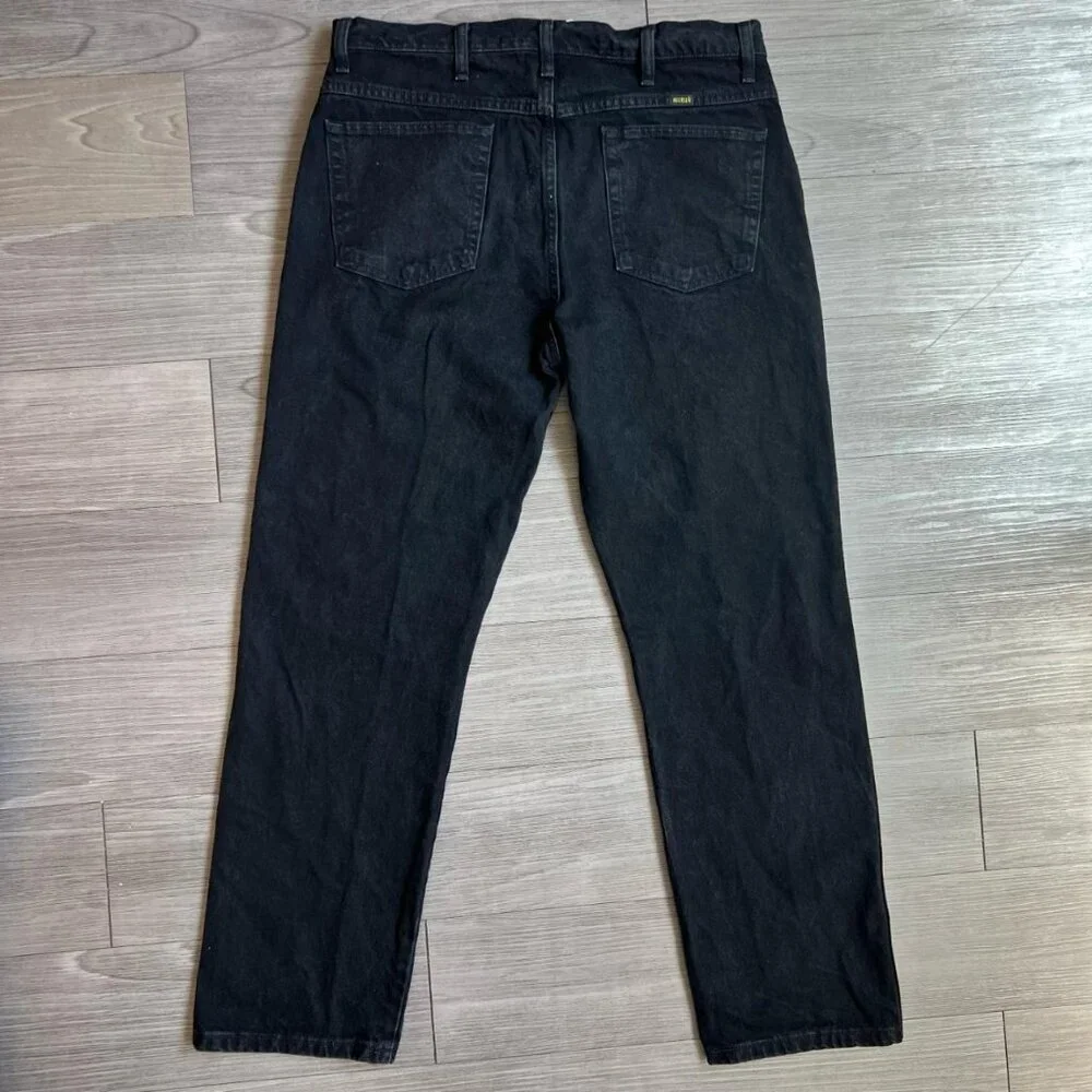 Y2K Rustler Black Denim High Rise Straight Leg Jeans Men's Size 36X32
